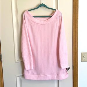 Waffle pink tunic